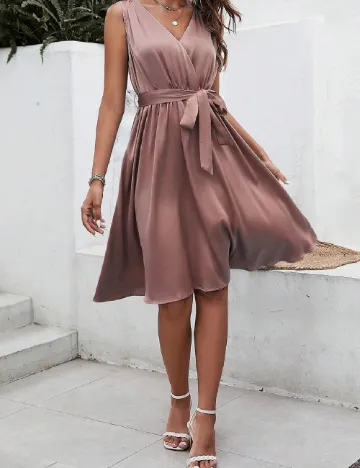 Rochie scurta SHEIN, roz pudra Roz