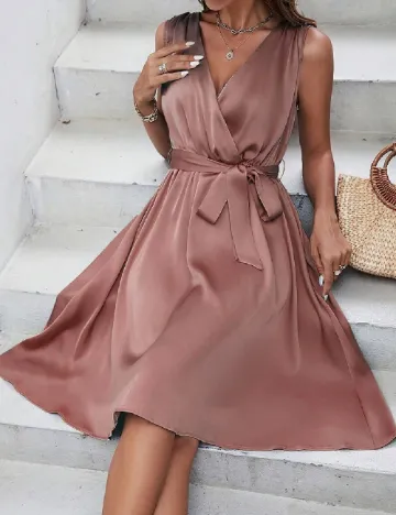 Rochie scurta SHEIN, roz pudra Roz