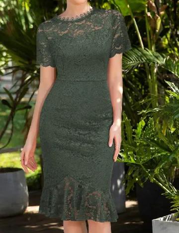 Rochie medie SHEIN, verde Verde