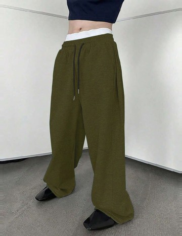 Pantaloni SHEIN, verde