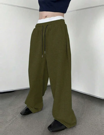 Pantaloni SHEIN, verde Verde