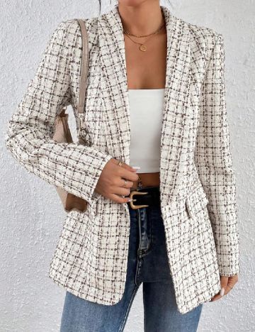 Blazer SHEIN, alb