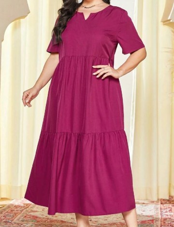 Rochie lunga SHEIN CURVE, roz