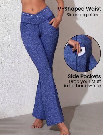 Pantaloni SHEIN, albastru