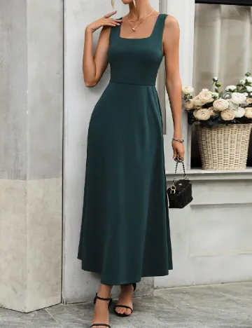 Rochie lunga SHEIN, verde Verde