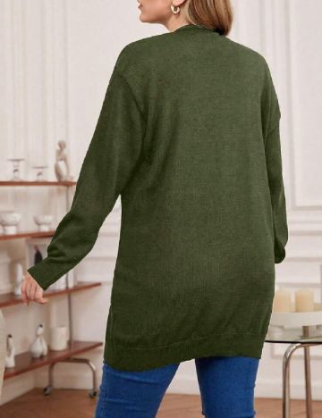 Cardigan SHEIN CURVE, verde