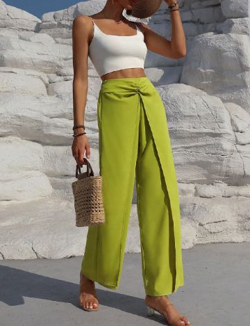 Pantaloni SHEIN, verde