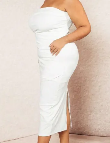 Rochie medie SHEIN CURVE, alb Alb