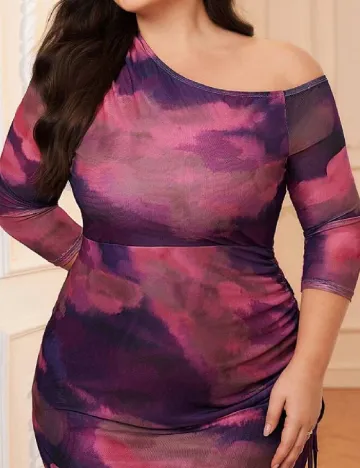 Rochie medie SHEIN CURVE, roz Roz