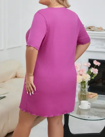 Rochie de noapte SHEIN CURVE, magenta Mov