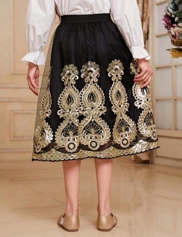 Fusta Shein Kids, negru