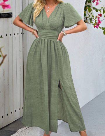 Rochie lunga SHEIN, verde