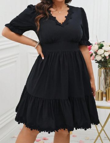 Rochie scurta SHEIN CURVE, negru