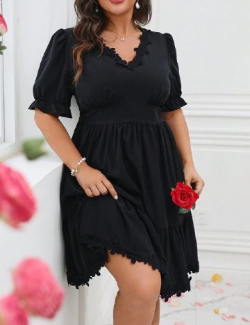 Rochie scurta SHEIN CURVE, negru