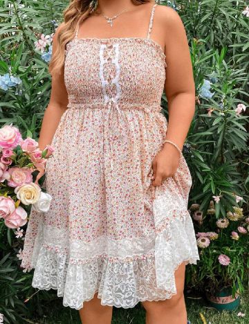 Rochie scurta SHEIN CURVE, floral