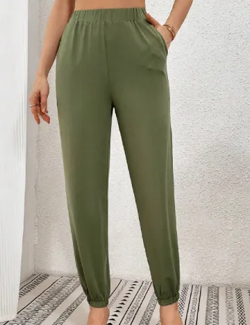 Pantaloni SHEIN, verde Verde