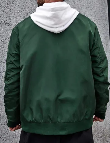 Jacheta SHEIN Plus Size Men, verde