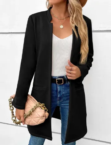 Blazer SHEIN, negru Negru