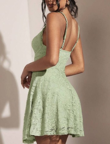 Rochie scurta SHEIN, verde