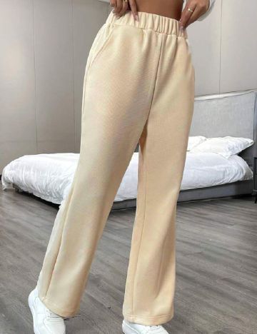 Pantaloni SHEIN, crem