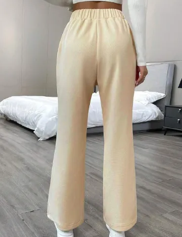 Pantaloni SHEIN, crem Alb