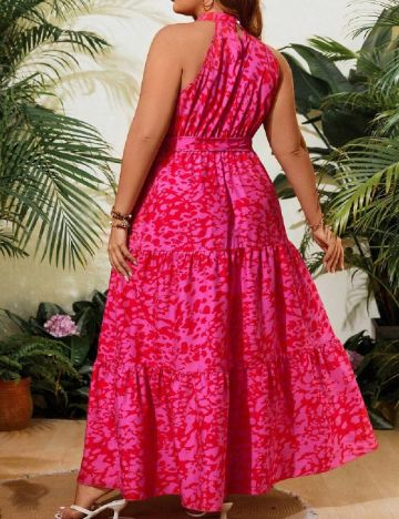 Rochie lunga SHEIN CURVE, roz