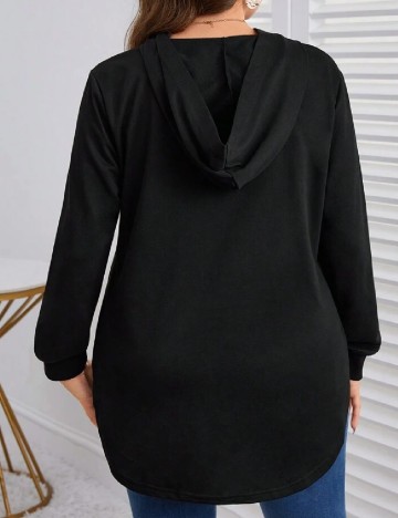 Hanorac Emery Rose Curve, negru