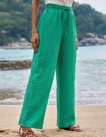 Pantaloni SHEIN, albastru Verde