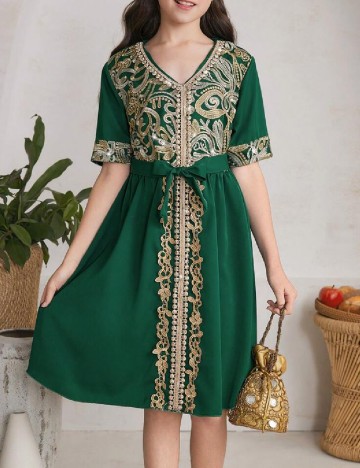 Rochie Shein Kids, verde