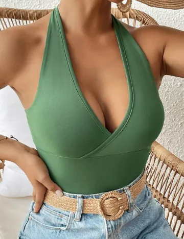 Top SHEIN, verde Verde