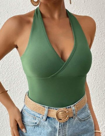 Top SHEIN, verde