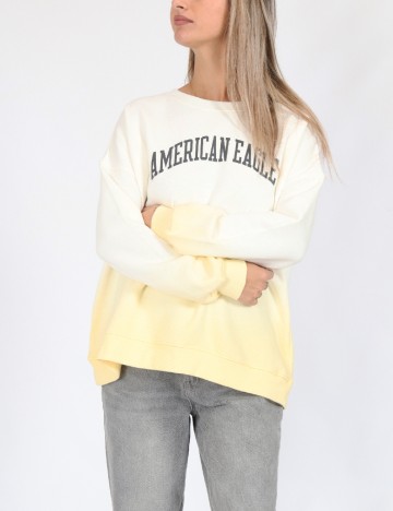 Bluza Oversize American Eagle, alb