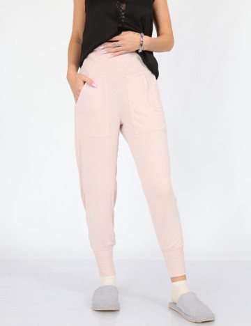 Pantaloni de pijama Aerie, roz