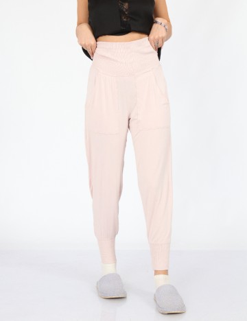 Pantaloni de pijama Aerie, roz