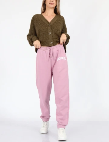 Pantaloni American Eagle, roz Roz