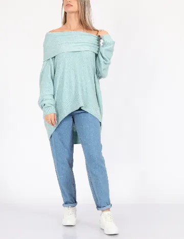 Bluza Oversize American Eagle, turcoaz Albastru