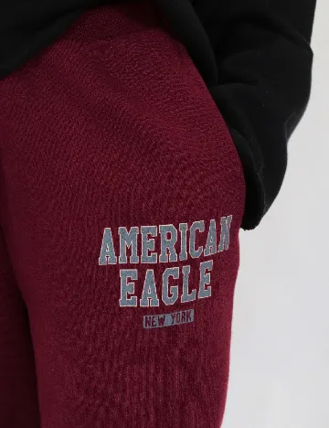 Pantaloni American Eagle, visiniu Rosu