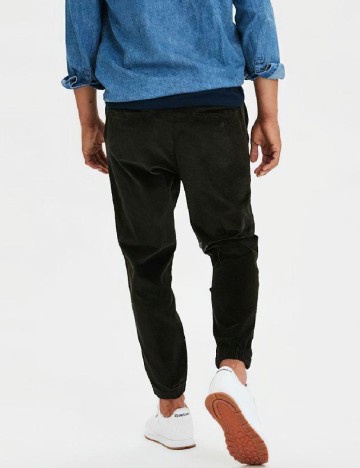 Pantaloni American Eagle, verde inchis