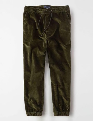 Pantaloni American Eagle, verde inchis