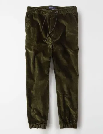 Pantaloni American Eagle, verde inchis Verde