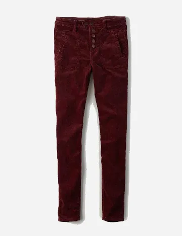 Pantaloni American Eagle, visiniu Rosu