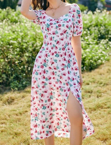 Rochie medie SHEIN, floral print