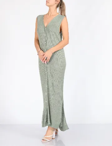 Rochie medie Object, verde Verde