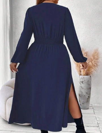 Rochie lunga SHEIN CURVE, bleumarin