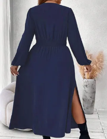 Rochie lunga SHEIN CURVE, bleumarin Albastru