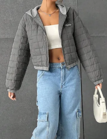 Geaca SHEIN, gri Gri