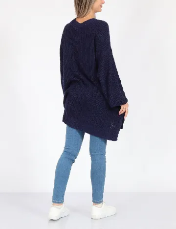 Pulover Oversize American Eagle, bleumarin Albastru