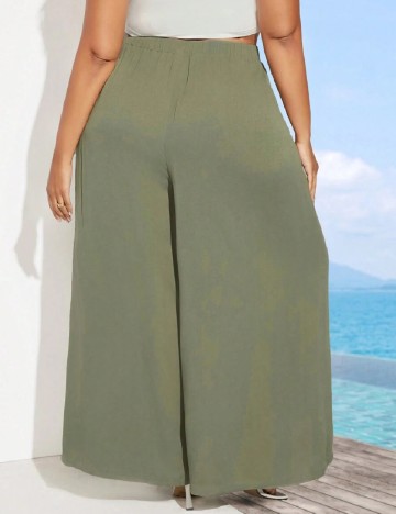 Pantaloni SHEIN CURVE, verde