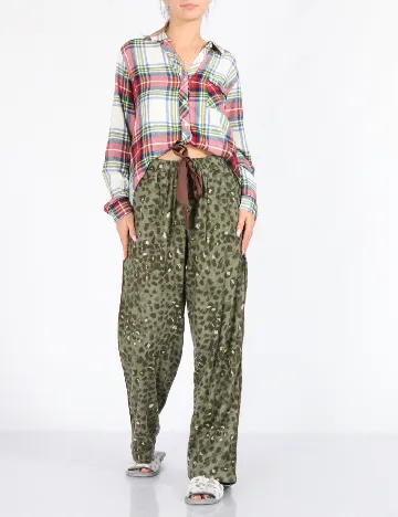 Pantaloni de pijama Aerie, verde Verde