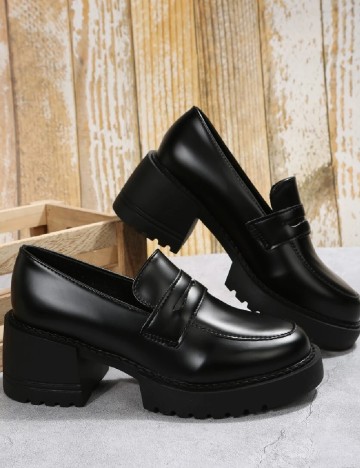 Mocasini SHEIN, negru